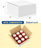 40-Pack-Small-Shipping-Boxes-8x8x4, Corrugated-Cardboard-Boxes-for-Packaging-Small-Business, White-Boxes-Mailers