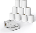MFLABEL 4x6 Direct Thermal Shipping Labels - 8 Rolls, 220 Labels/Roll, Perforated Postage Paper with Alignment Hole, Compatible with 4XL LabelWriter 1744907 & 1755120, Rollo for USPS, UPS