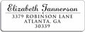 16+ Designs Custom Return Address Labels Roll White Modern Address Set of Return - Custom Personalized Calligraphy & Matte