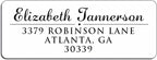16+ Designs Custom Return Address Labels Roll White Modern Address Set of Return - Custom Personalized Calligraphy & Matte