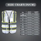 AYKRM Custom Logo Personalised Printed High Visibility Reflective 2 two tone work construction Safety Vest