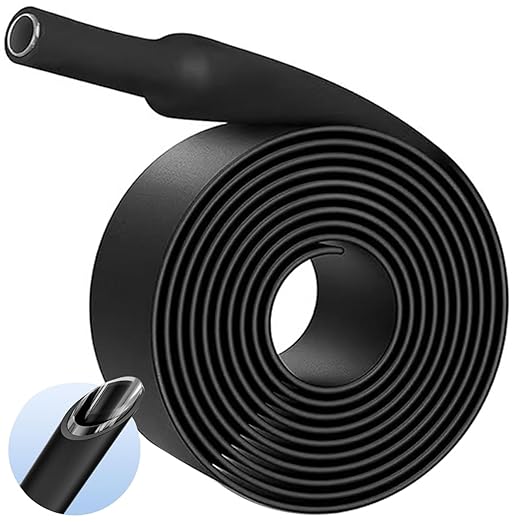 TKDMR 13 Ft 5/8" Heat Shrink Tubing - 3:1 Ratio Marine Grade Heat Shrink,Wire Cable Adhesive Lined Tube Insulation Seal Against Moisture Corrosion and Air Leakage.Black
