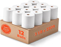 MUNBYN Thermal Paper 3 1/8 x 230ft, 12 Rolls Receipt Paper Work for Star Micronics TSP100 TSP143 Epson 80mm Receipt Printer Square POS Register Credit Card Terminals, Pos Register Paper BPA Free