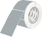 Perco Grey 3x5 Inch Perforated Sticker Labels — 150 Stickers Per Roll — with Permanent Adhesive for Inventory Management, Color Coding, Moving Boxes, Retail, Organizing, Crafting & More — Made in USA