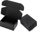 Mcfleet 9x6x4” Black Shipping Boxes - 24 Pack Corrugated Cardboard Mailing Box Packaging for Small Business - Tab Locking Literature Mailer Flat Empty Gift Packing Supplies