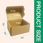 Rong Yang Tong 6x4x3 inch Small Shipping Boxes Pack of 30, Brown Corrugated Cardboard Mailer Boxes for Packing Mailing Small Business Gift Packing