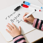 Nicpro 12 x 16 inches Lapboard Small Dry Erase Lap Board Double Sided with 3 Water-Based Pens Learning Mini Whiteboard Portable for Kid Student and Classroom Use