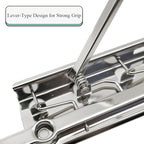 HAHIYO 8 Inch Silver Metal Clipboard Clips - High-Grip Lever Clip, Mountable, 3 Pack