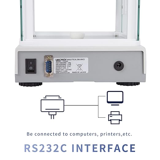 Lab Scale 300g×1mg High Precision 0.001g Accuracy Laboratory Precision Scale Jewelry,RS232 Interface Analytical Balance（300g/0.001g