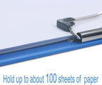 Acocony 11x17 Clipboard Vertical with Ruler Extra Large Clipboard Low Profile Clip 11 x 17 Clipping Board Plastic Blue Pack of 1