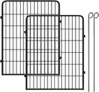 Decorative Metal Garden Fence Add-on Fence Panels, 40in(H) x 5.3Ft(L) No Dig Fence 2 Panels Fencing for Dogs Animal Barrier Fence Garden Fencing for Yard, Patio, Without Gate