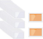 60pcs Self-Adhesive Label Holder,Waterproof Clear Adhesive Label Pockets,2.3x3.7" Transparent Card Holder for Cabinet,Storage Bin,Supermarket,Bookself,Mailbox,Business Card,Drawers