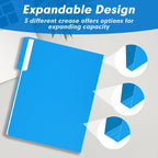 File Folder, RAZCC 150 Pack 1/3 Cut Tab Colored File Folders, File Folder Letter Size for Office Classroom Use, Assorted 5 Colors Folders with Tabs