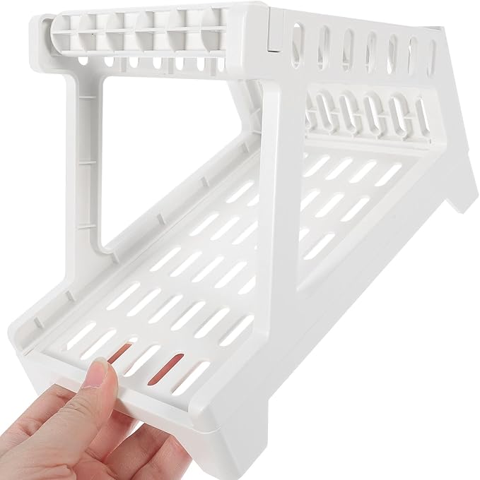 Plastic Shipping Label Rack Holder for Compatible with Thermal Barcode Printer Desktop Convenient Easy Assembly Shipping Label Stand for Office and Business Use