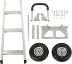 findmall 500 Lbs Capacity Dolly Aluminum Silver Hand Truck with Wide Wheels for Moving