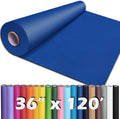 PerkHomy 36" x 1,440" (120') Blue Kraft Paper Roll for Craft Bulletin Board Paper Art Table Covering Crafting Gift Wrapping Bouquet Packing Parcel 80GSM 55LB (Blue, 36" x 120')