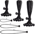 30PCS of 3 Sizes Ball Bungee Cords, 6, 9, 11 Inch Tarp Canopy Bungee Balls, Heavy Duty Tie Down Cord for Shelter, Gazebo, Camping, Tent, Cargo, Holding Wire and Hoses (Ball Size 1 inch)