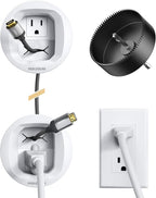 Perlegear in-Wall Cable Management Kit, TV Cord Hider for Wall Mounted TV and Speakers, Power and Low Voltage Wire Management. Includes Drill Template, Dust Bag and Drill Attachment for Easy Install