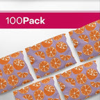 10x13 Poly Mailers – Orange Fruit Design – Waterproof, Tear-Resistant Shipping Bags with Adhesive Seal – 100 Pack – Package Mint