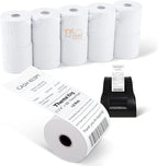 (10 Rolls) 2 1/4" x 165' Thermal Paper, POS Receipt Paper for Retail Business Cash Register, Fits Most Credit Card Terminal