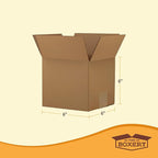 The Boxery Cube 6 x 6 x 6-inch Corrugated Cardboard Boxes, Small | Pack of 25 for Shipping, Moving, and Storage, Curbside Recyclable, Strong Wholesale Bulk Boxes