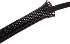 E-outstanding 5M/16.4ft Cable Sleeve Black Insulated Braided Sleeve 6mm / 1/4Inch Wire Protection Flexible Cable Sock
