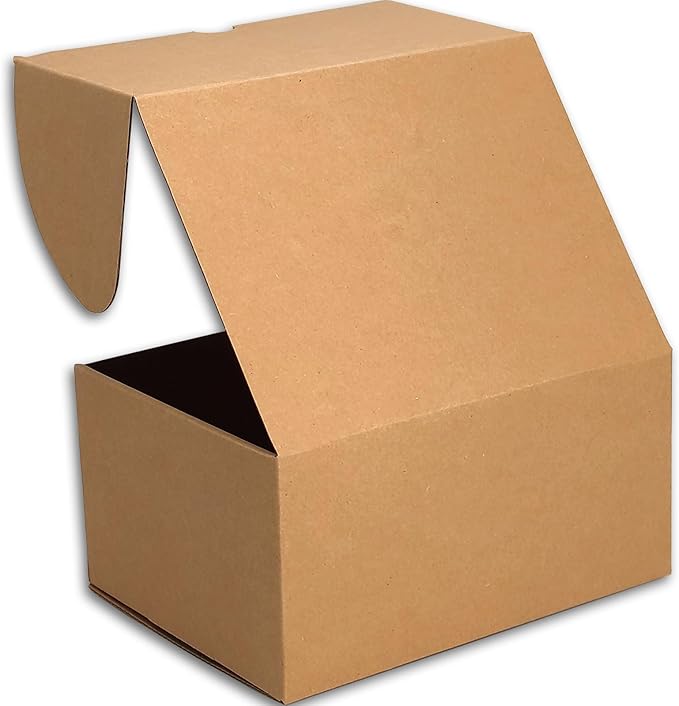 8x6x4 inches Small Shipping Boxes Set of 25 - Brown Mailer Corrugated Cardboard Boxes for Shipping Packaging Mailing Products