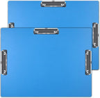 Acocony 11x17 Clipboard Three Clip Super Tough Extra Large Clipboard 11 x 17 PP Plastic Not Fragile Blue Pack of 2