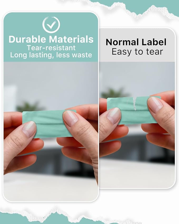 iEager 2x1 Inch Thermal Labels, Green Rectangle Thermal Printer Stickers, Durable Shipping Label Printer Sticker for Barcode, Name, Address, 1000 Labels/Roll