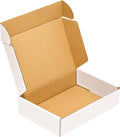 50 Pack, Small Shipping Box,9x6x2'',Corrugated Mailer,Wonfer Cardboard Box, White