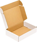 50 Pack, Small Shipping Box,9x6x2'',Corrugated Mailer,Wonfer Cardboard Box, White