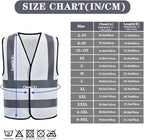 AYKRM 12 colour High visibility viz vest hi vis viz reflective work construction safety vest (XS-8XL)