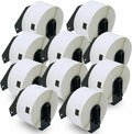 BETCKEY - Compatible Large Address Labels Replacement for Brother DK-1208 (1.4 in x 3.5 in), Use with Brother QL Label Printers [10 Rolls/4000 Labels]
