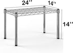 14''W x 24''L x 14''H Chrome Plated Wire Dunnage Rack | Off The Floor Storage