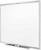 Quartet Magnetic Dry Erase White Board, 60"W x 36"HWhiteboard, Nano-Clean Surface Resists Ink Stains, Silver Aluminum Frame (SM535)