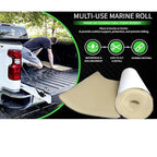 XCEL Marine Foam Roll with Self Adhesive – Beige, 72" x 17" x 1/4" Closed Cell Foam Rubber Water Resistant Padding Sheet – Home, Marine, Garage, Automobile, Crafts & Cosplay (Beige, 72" x 17" x 1/4")