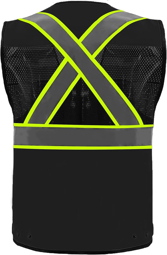 Safety Vest High Visibility Reflective Construction Vest for Men Women