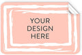 100 Custom Vinyl Stickers - Upload Your own Image, Text, Design, Logo - Personalized Logo Labels for Handmade, Packaging, Bottle, Jars, Candle, Brand Stickers (Peach, 5x3)