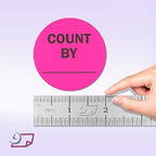 NextDayLabels - Neon Pink Color, Round Labels/Great to use for Inventory Control, Grocery, Sales, Clothing Stores, Stickers 2" - 500 Labels Per Roll, 1 Roll Per Package (Count by)