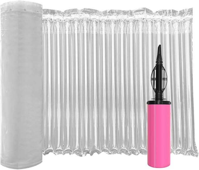 Large Bubble Cushioning Wrap for Packing 13.7inch*100feet, Inflatable Big Air Pillows for Shipping & Heavy Duty Moving Supplies Recyclable Packing Material for Fragile Items Shipping Supplies