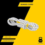 Bungee Cord Elastic Shock Cord 3/8" x 10' Bungee Rope for DIY, Tie Downs, Kayak and Outdoor - White&Black