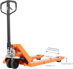 Tory Carrier Manual Pallet Jack 6600 Lb. Capacity, Pallet Truck 48 L × 27 W Fork Size Standard Duty Hand Trucks