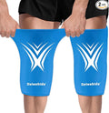 Extended Leg Knee Ice Pack Wrap for Injuries Compression, Reusable Soft Gel Freeze Knees Brace for Swelling Replacement Surgery, Cold Therapy for Arthritis, Meniscus Tear (Knee-Blue-2 Pack)