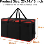 Bodaon Large 2-Pack Insulated Food Delivery Bag With Hard Bottom, XXXL Bags, Rideshare Delivery Bag, Grocery Shopping and Catering, Cold/Hot Styrofoam Carrier for Travel/Car