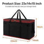 Bodaon Large 10-Pack Insulated Food Delivery Bag With Hard Bottom, XXXL Catering/Pizza Cooler Bags, Rideshare Delivery Bag, Thermal Cold/Hot Styrofoam Carrier for Travel/Shopping/Car