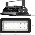 600W Outdoor LED Flood Light, 60000LM Super Bright, 110-285V, IP66 Waterproof, 6000K Daylight White Security Lights,Lighting for Playground Yard Stadium Lawn Ball Park