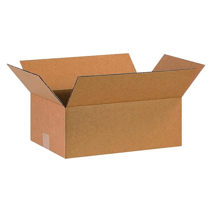 BOX USA 13 x 9 x 6 Corrugated Cardboard Boxes, Medium 13"L x 9"W x 6"H, Pack of 25 | Shipping, Packaging, Moving, Storage Box for Home or Business, Strong Wholesale Bulk Boxes