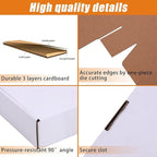 4x4x1'' Small Shipping Boxes (Inner Size) 25 Pack, Corrugated Cardboard Mailers for Small Business, White (CM441-25)