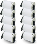 BETCKEY - Compatible Shipping Labels Replacement for Brother DK-1247 (4.07 in x 6.4 in), Use with Brother QL Label Printers [10 Rolls/1800 Labels]
