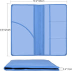 Cacturism Car Registration and Insurance Holder, Vehicle Glove Box Car Organizer Men Women Wallet Accessories Case with Magnetic Shut for Cards, Essential Document, Driver License, Blue